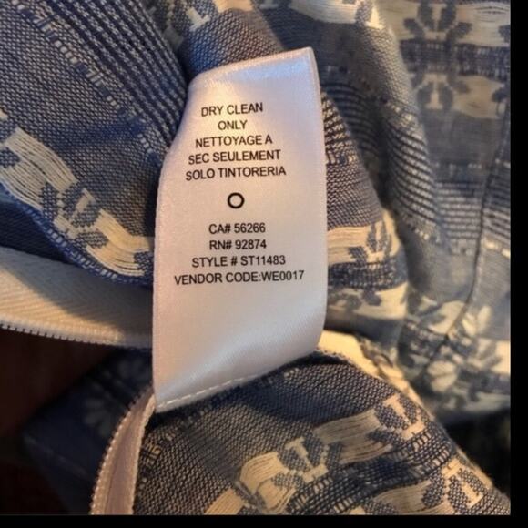 NWT Splendid one shoulder Ruffle top women’s size XS Blue and white - Picture 16 of 16